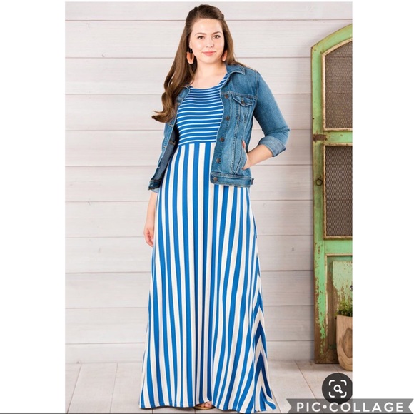 matilda jane blue maxi dress